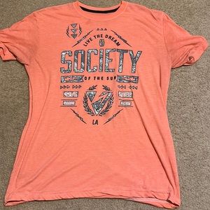 XL society orange soft shirt